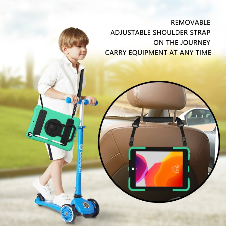 Silicone + PC Tablet Case with Lanyard & Pen slot & Holder For iPad 10.2 2021 / 2020 / 2019 & Air 3 / iPad Pro 10.5