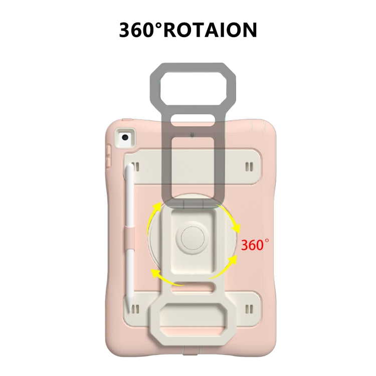 Silicone + PC Tablet Case with Lanyard & Pen slot & Holder For iPad 10.2 2021 / 2020 / 2019 & Air 3 / iPad Pro 10.5