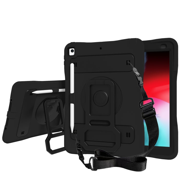 Silicone + PC Tablet Case with Lanyard & Pen slot & Holder For iPad 10.2 2021 / 2020 / 2019 & Air 3 / iPad Pro 10.5
