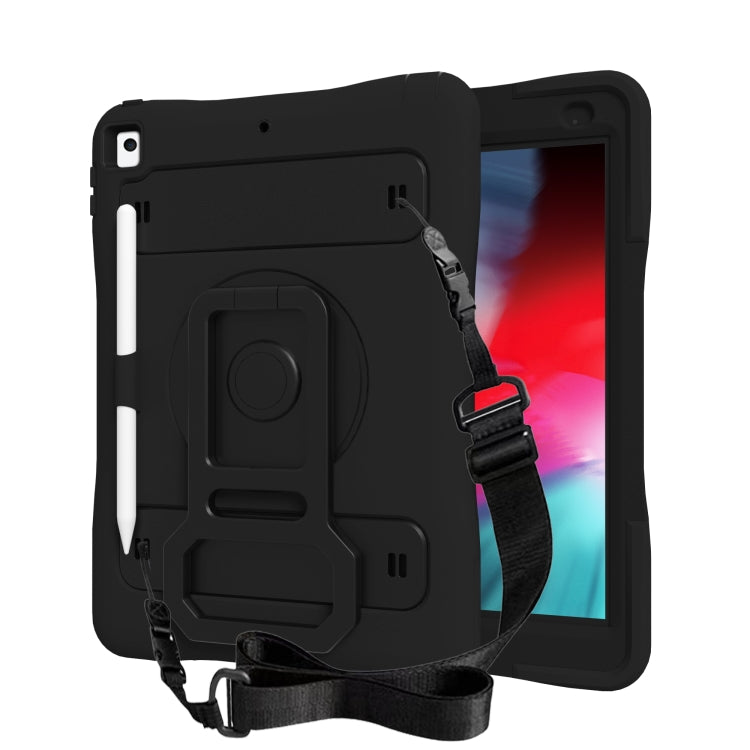 Silicone + PC Tablet Case with Lanyard & Pen slot & Holder For iPad 10.2 2021 / 2020 / 2019 & Air 3 / iPad Pro 10.5