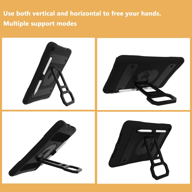Silicone + PC Tablet Case with Lanyard & Pen slot & Holder For iPad 10.2 2021 / 2020 / 2019 & Air 3 / iPad Pro 10.5