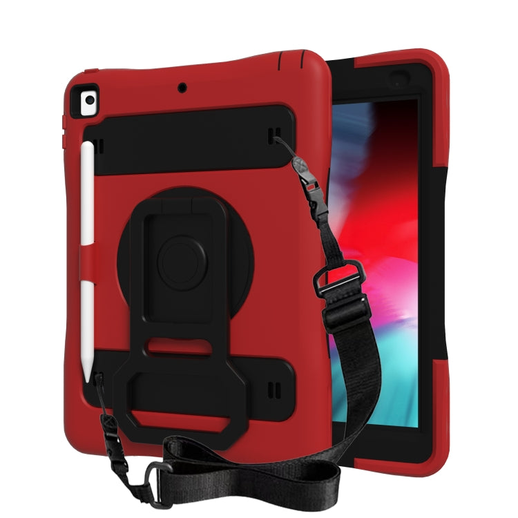 Silicone + PC Tablet Case with Lanyard & Pen slot & Holder For iPad 10.2 2021 / 2020 / 2019 & Air 3 / iPad Pro 10.5