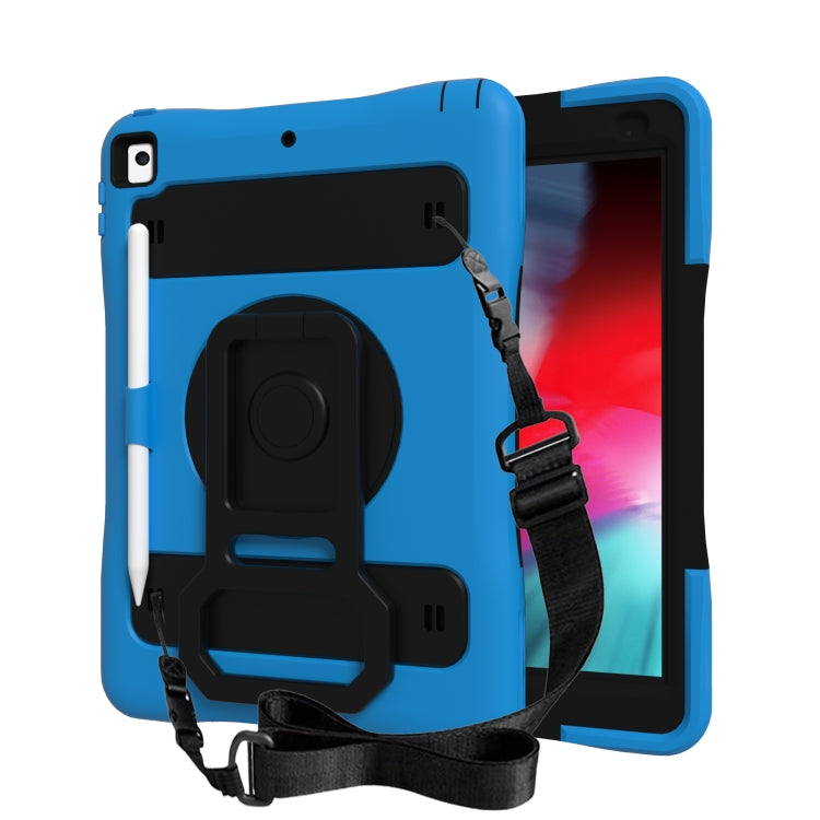 Silicone + PC Tablet Case with Lanyard & Pen slot & Holder For iPad 10.2 2021 / 2020 / 2019 & Air 3 / iPad Pro 10.5