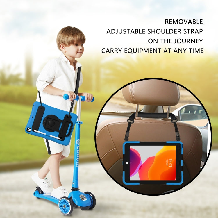 Silicone + PC Tablet Case with Lanyard & Pen slot & Holder For iPad 10.2 2021 / 2020 / 2019 & Air 3 / iPad Pro 10.5