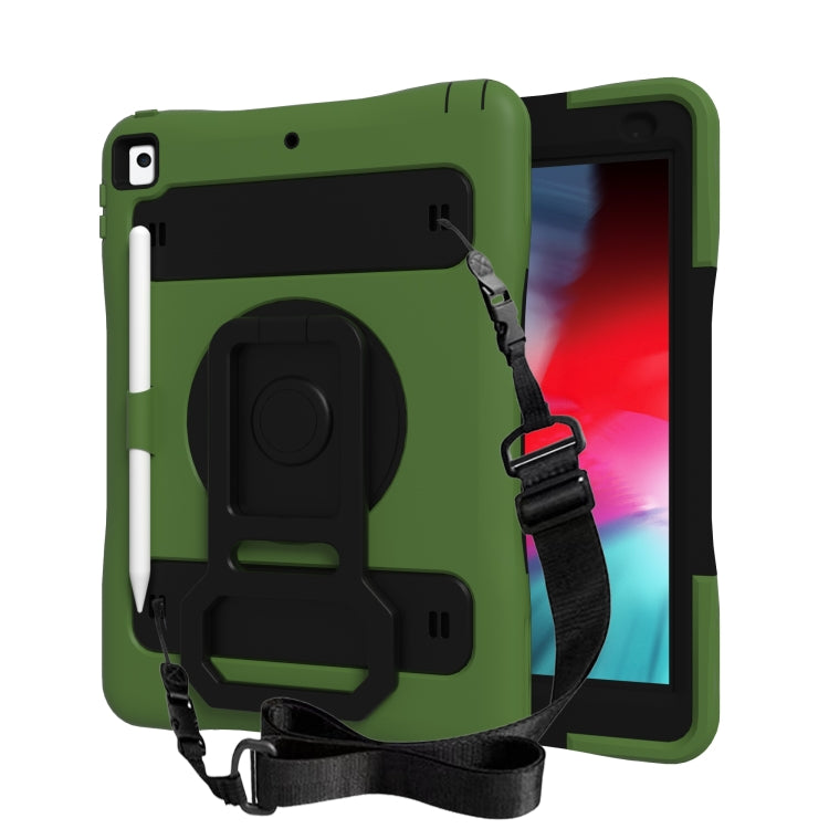 Silicone + PC Tablet Case with Lanyard & Pen slot & Holder For iPad 10.2 2021 / 2020 / 2019 & Air 3 / iPad Pro 10.5