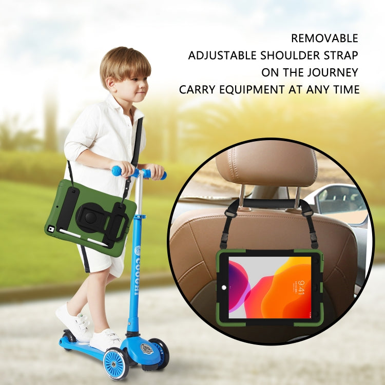 Silicone + PC Tablet Case with Lanyard & Pen slot & Holder For iPad 10.2 2021 / 2020 / 2019 & Air 3 / iPad Pro 10.5