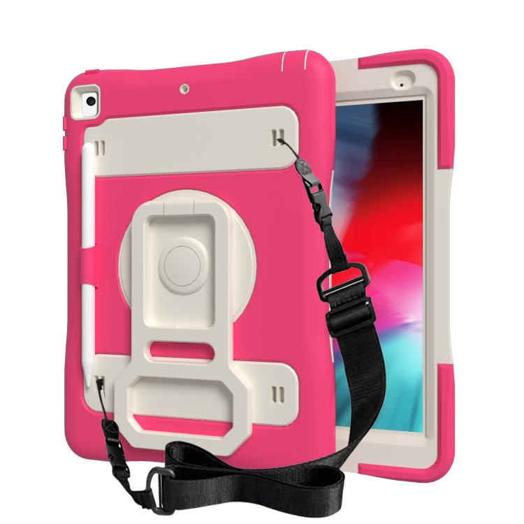 Silicone + PC Tablet Case with Lanyard & Pen slot & Holder For iPad 10.2 2021 / 2020 / 2019 & Air 3 / iPad Pro 10.5