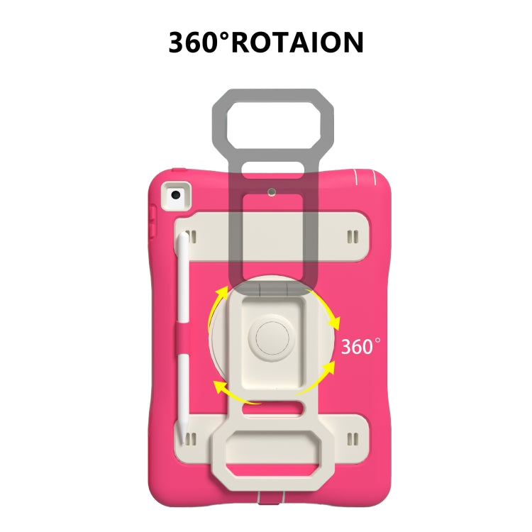 Silicone + PC Tablet Case with Lanyard & Pen slot & Holder For iPad 10.2 2021 / 2020 / 2019 & Air 3 / iPad Pro 10.5