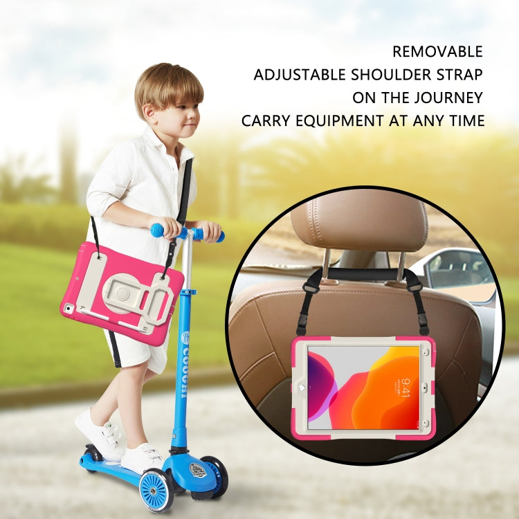 Silicone + PC Tablet Case with Lanyard & Pen slot & Holder For iPad 10.2 2021 / 2020 / 2019 & Air 3 / iPad Pro 10.5