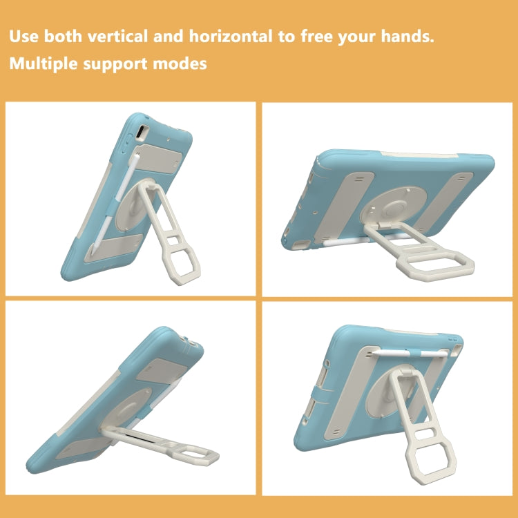 Silicone + PC Tablet Case with Lanyard & Pen slot & Holder For iPad 10.2 2021 / 2020 / 2019 & Air 3 / iPad Pro 10.5
