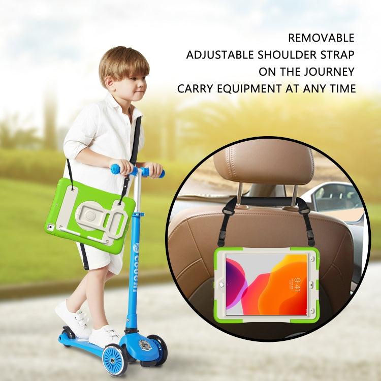 Silicone + PC Tablet Case with Lanyard & Pen slot & Holder For iPad 10.2 2021 / 2020 / 2019 & Air 3 / iPad Pro 10.5