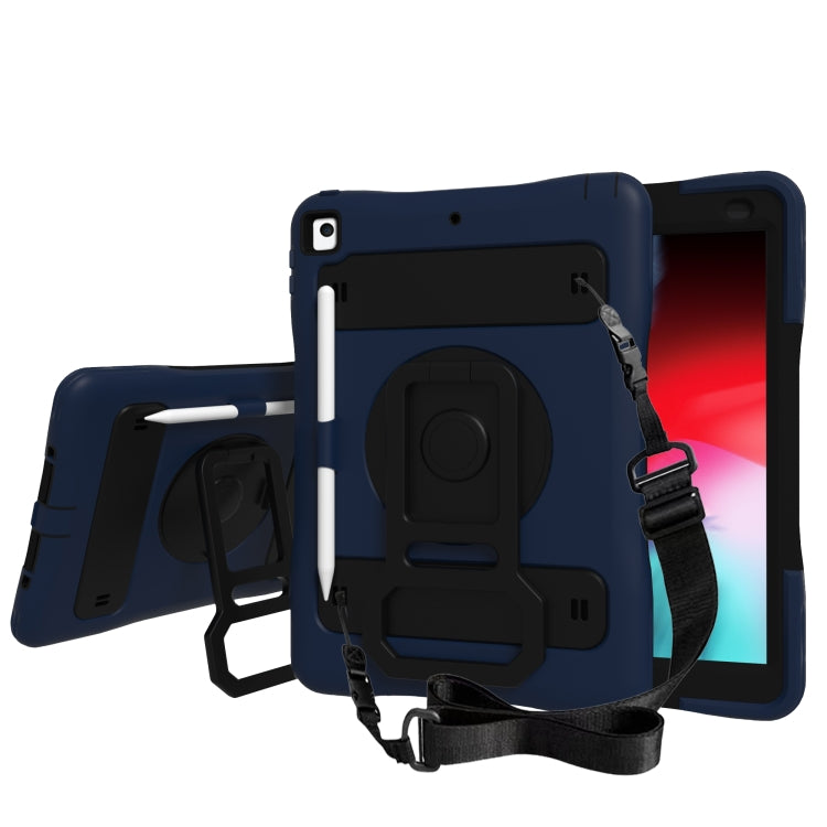 Silicone + PC Tablet Case with Lanyard & Pen slot & Holder For iPad 10.2 2021 / 2020 / 2019 & Air 3 / iPad Pro 10.5
