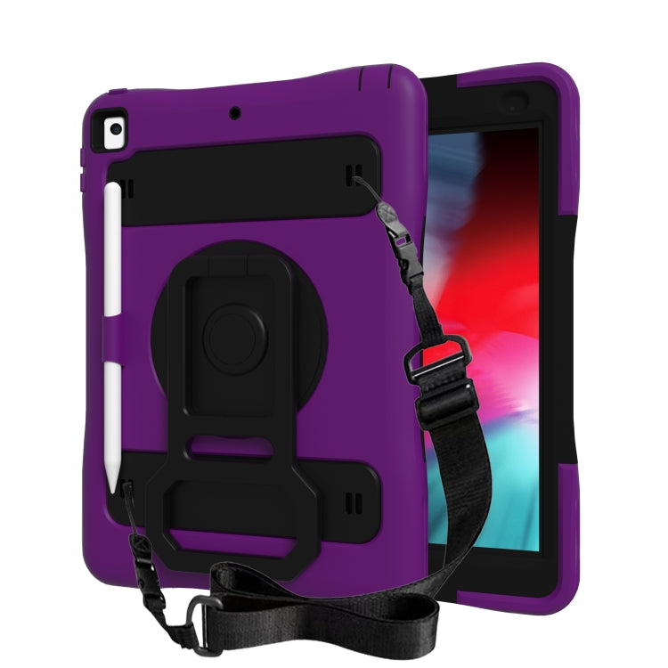 Silicone + PC Tablet Case with Lanyard & Pen slot & Holder For iPad 10.2 2021 / 2020 / 2019 & Air 3 / iPad Pro 10.5