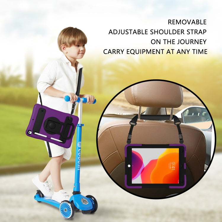 Silicone + PC Tablet Case with Lanyard & Pen slot & Holder For iPad 10.2 2021 / 2020 / 2019 & Air 3 / iPad Pro 10.5