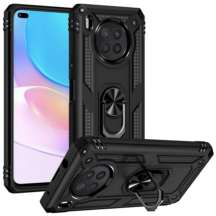 For Huawei nova 8i Shockproof TPU + PC Phone Case with 360 Degree Rotating Holder