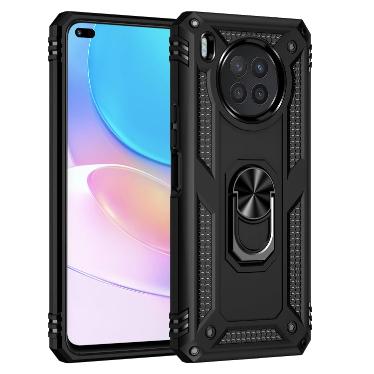 For Huawei nova 8i Shockproof TPU + PC Phone Case with 360 Degree Rotating Holder