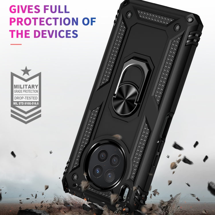 For Huawei nova 8i Shockproof TPU + PC Phone Case with 360 Degree Rotating Holder