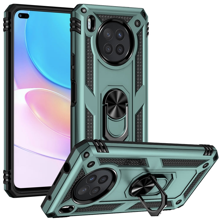 For Huawei nova 8i Shockproof TPU + PC Phone Case with 360 Degree Rotating Holder