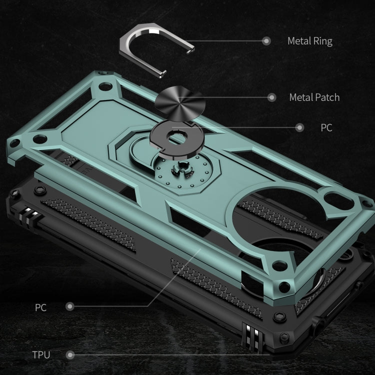 For Huawei nova 8i Shockproof TPU + PC Phone Case with 360 Degree Rotating Holder