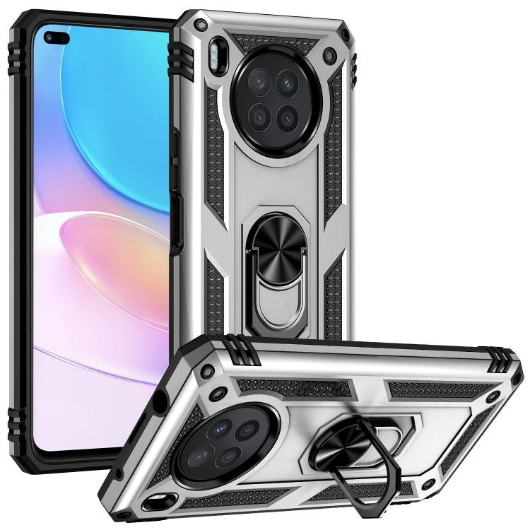 For Huawei nova 8i Shockproof TPU + PC Phone Case with 360 Degree Rotating Holder