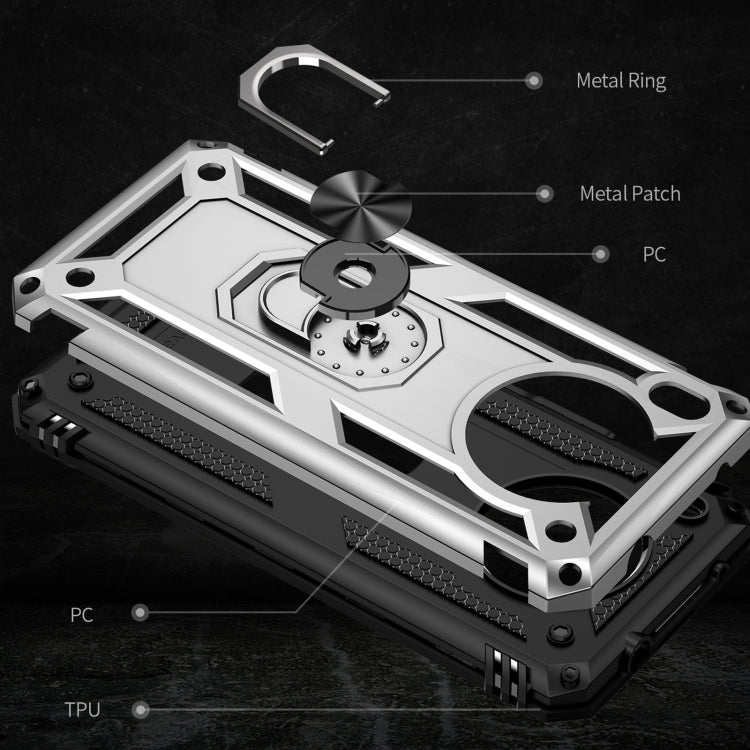 For Huawei nova 8i Shockproof TPU + PC Phone Case with 360 Degree Rotating Holder
