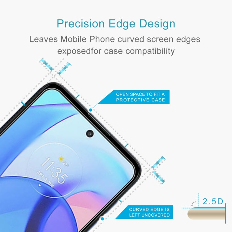 50 PCS 0.26mm 9H 2.5D Tempered Glass Film For Motorola Moto E30 / G22