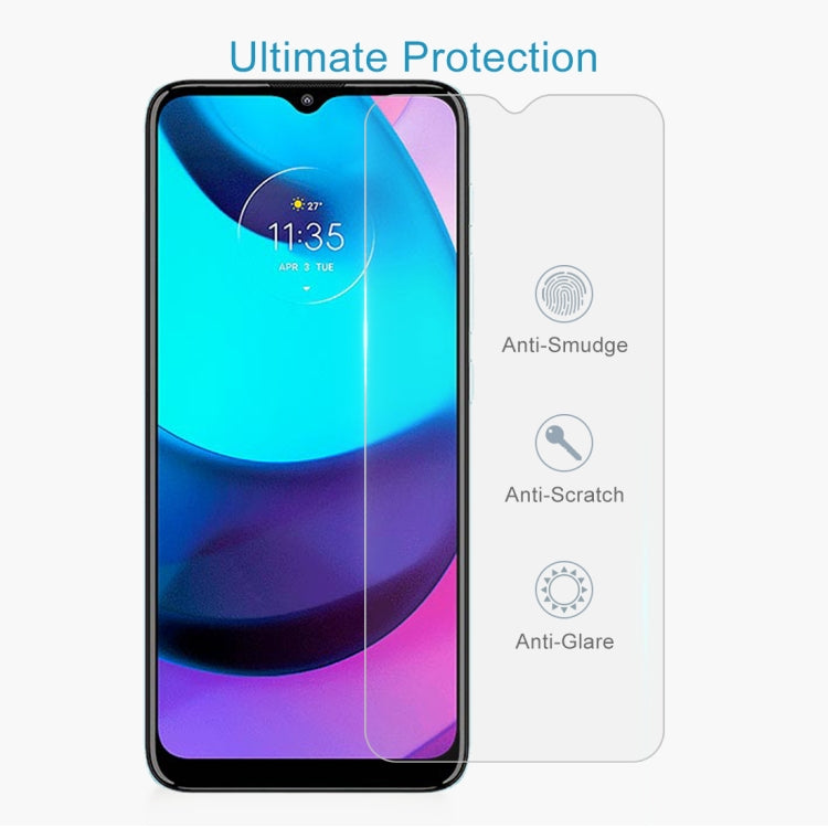 50 PCS 0.26mm 9H 2.5D Tempered Glass Film For Motorola Moto E20
