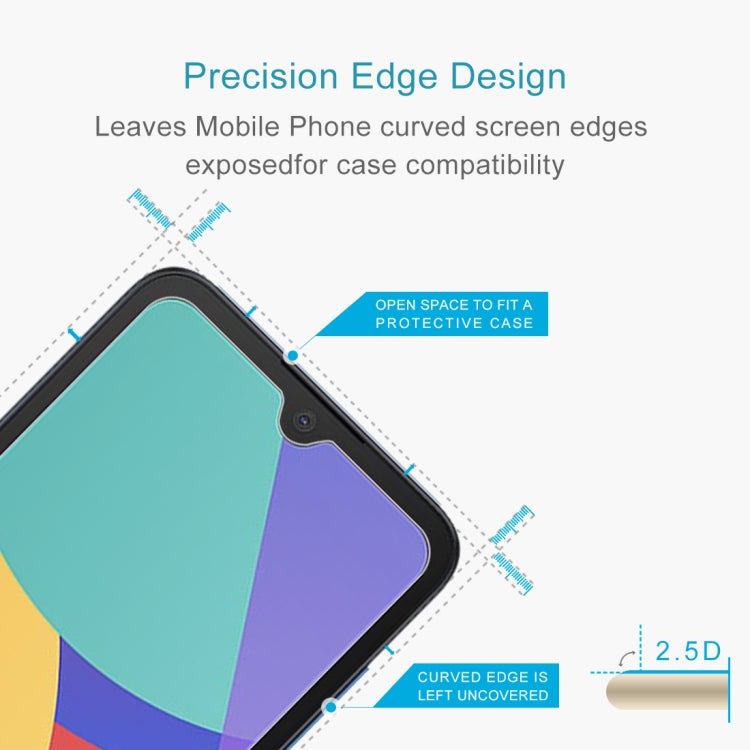 50 PCS 0.26mm 9H 2.5D Tempered Glass Film For Alcatel 1L Pro 2021