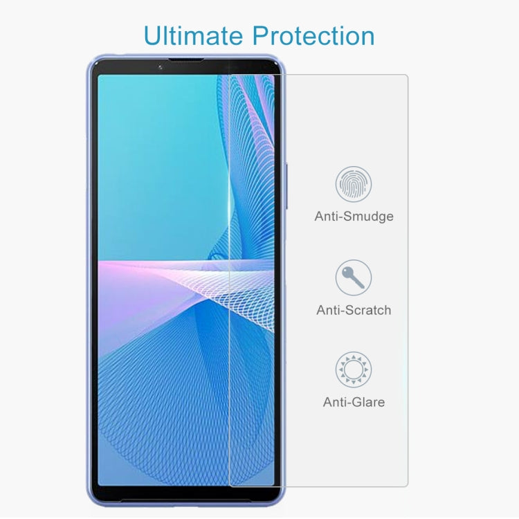 50 PCS 0.26mm 9H 2.5D Tempered Glass Film For Sony Xperia 10 III Lite