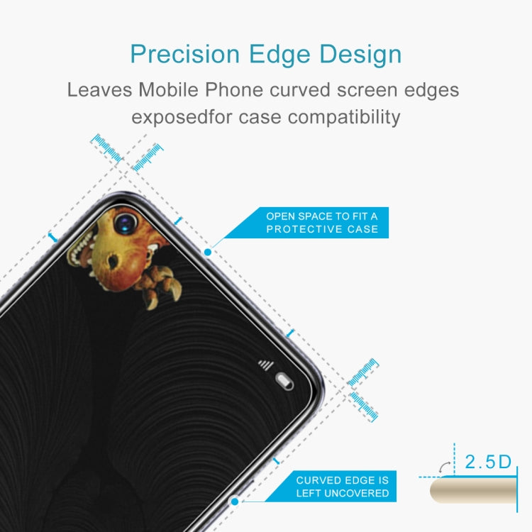50 PCS 0.26mm 9H 2.5D Tempered Glass Film For Elephone U5