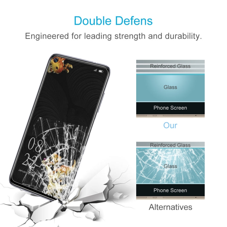 50 PCS 0.26mm 9H 2.5D Tempered Glass Film For Elephone U5