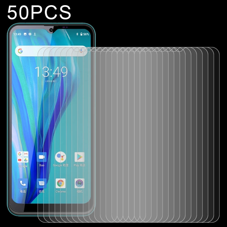 50 PCS 0.26mm 9H 2.5D Tempered Glass Film For Oukitel C23 Pro