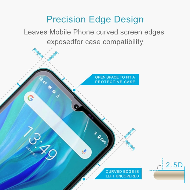 50 PCS 0.26mm 9H 2.5D Tempered Glass Film For Oukitel C23 Pro