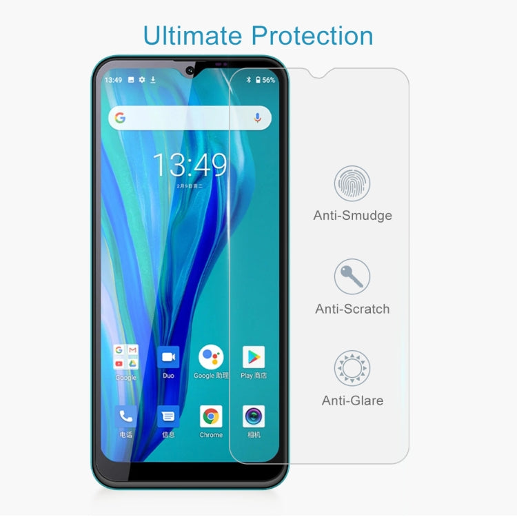 50 PCS 0.26mm 9H 2.5D Tempered Glass Film For Oukitel C23 Pro