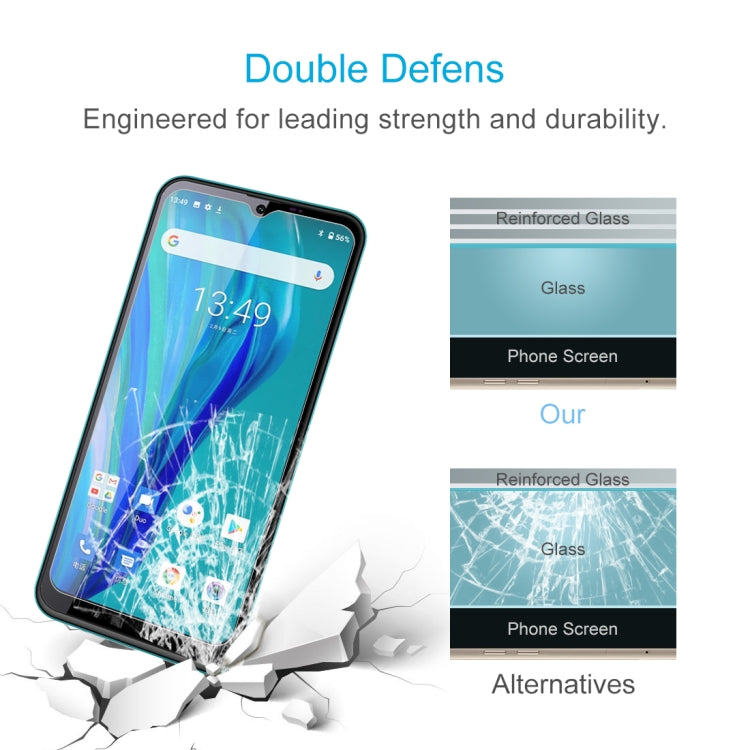 50 PCS 0.26mm 9H 2.5D Tempered Glass Film For Oukitel C23 Pro