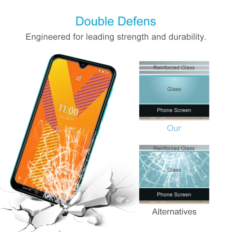 50 PCS 0.26mm 9H 2.5D Tempered Glass Film For Wiko Y62