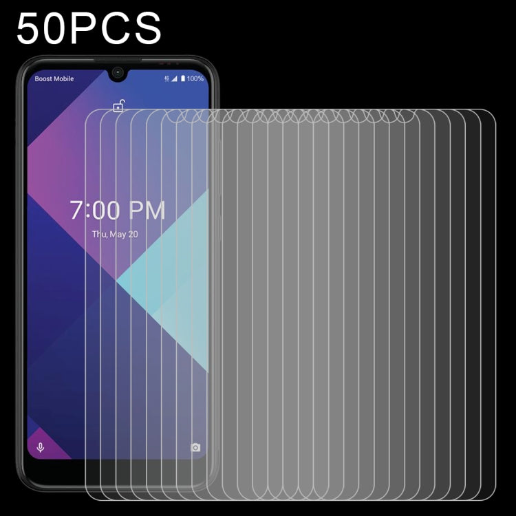 50 PCS 0.26mm 9H 2.5D Tempered Glass Film For Wiko Ride 3