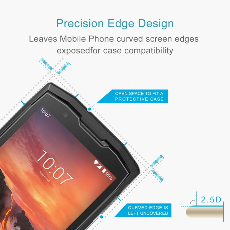 50 PCS 0.26mm 9H 2.5D Tempered Glass Film For Crosscall Core-X4