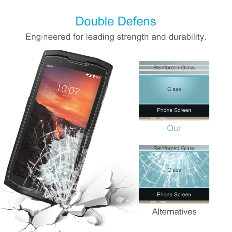 50 PCS 0.26mm 9H 2.5D Tempered Glass Film For Crosscall Core-X4
