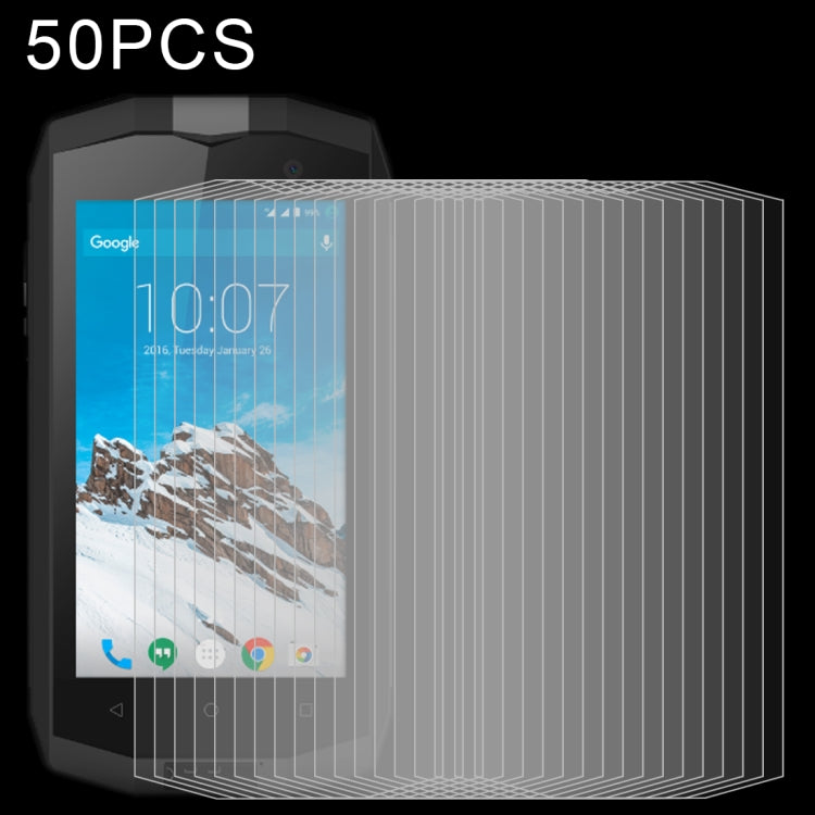 50 PCS 0.26mm 9H 2.5D Tempered Glass Film For Crosscall Trekker M1