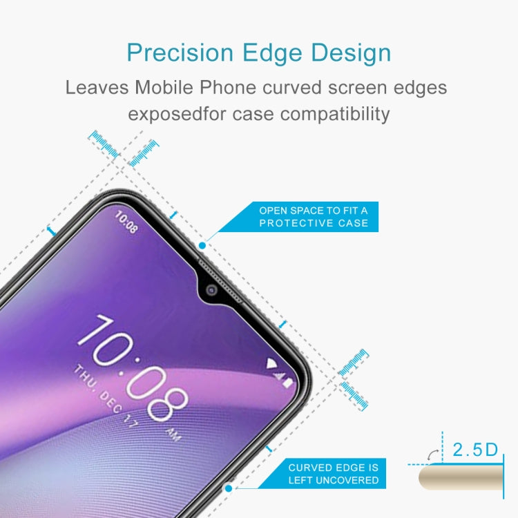50 PCS 0.26mm 9H 2.5D Tempered Glass Film For HTC Wildfire E3