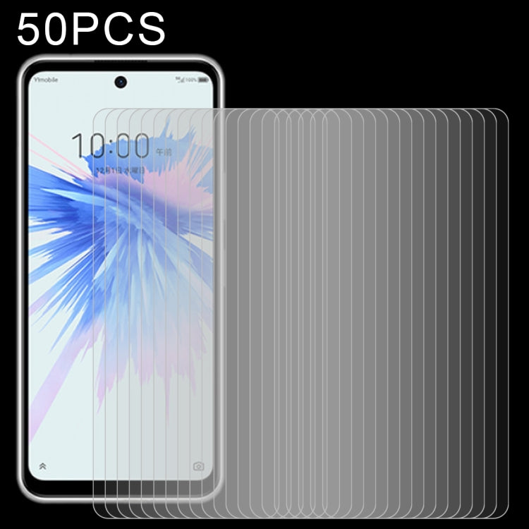 50 PCS 0.26mm 9H 2.5D Tempered Glass Film For ZTE Libero 5G