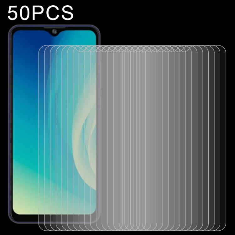 50 PCS 0.26mm 9H 2.5D Tempered Glass Film For ZTE Blade A7s 2020