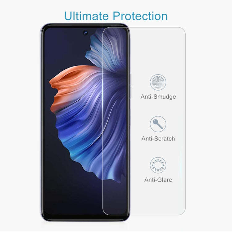50 PCS 0.26mm 9H 2.5D Tempered Glass Film For Tecno Camon 18 P