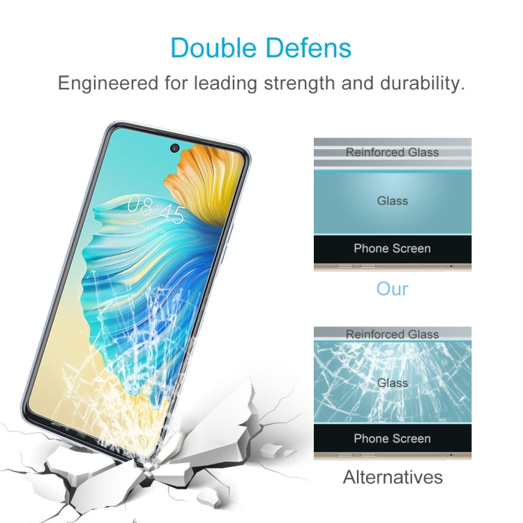 50 PCS 0.26mm 9H 2.5D Tempered Glass Film For Tecno Camon 17 Pro