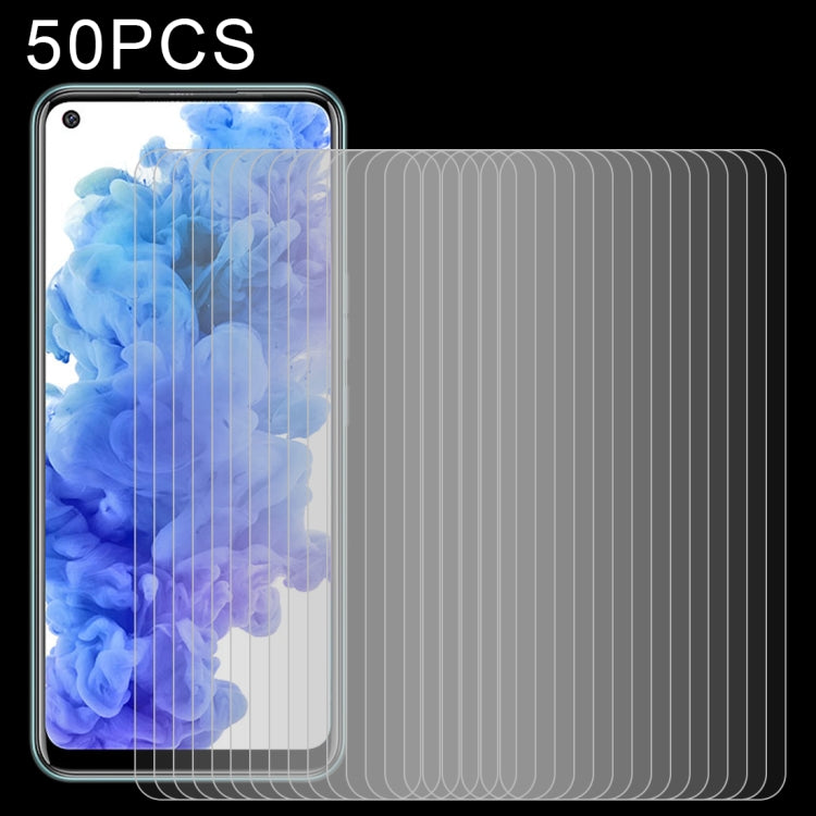 50 PCS 0.26mm 9H 2.5D Tempered Glass Film For Tecno Camon 16 SE / Camon 16