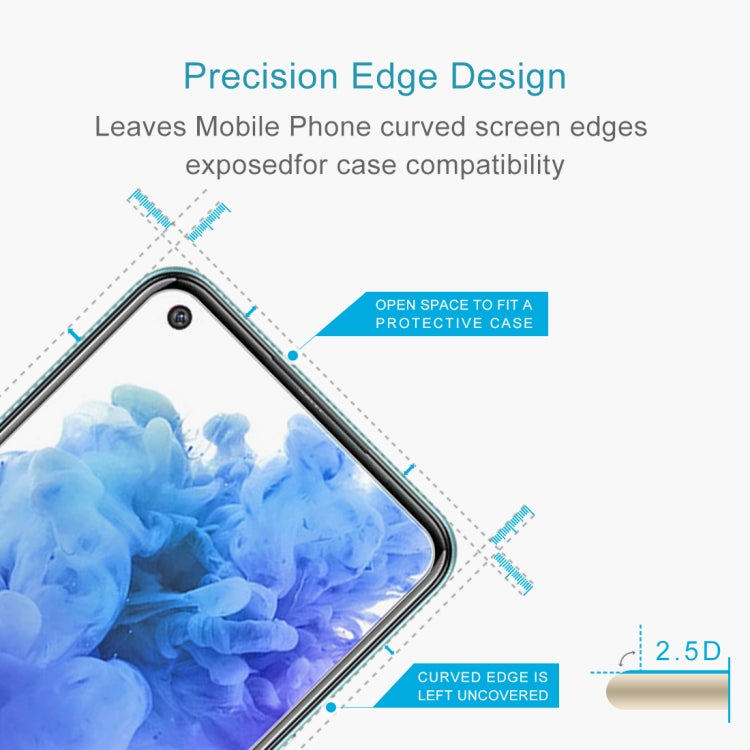 50 PCS 0.26mm 9H 2.5D Tempered Glass Film For Tecno Camon 16 SE / Camon 16