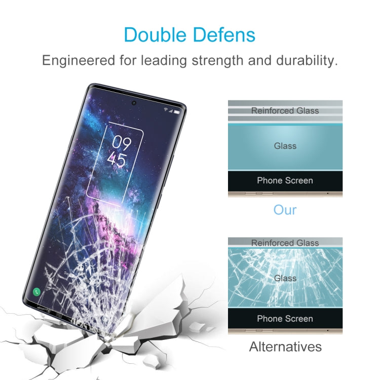 50 PCS 0.26mm 9H 2.5D Tempered Glass Film For TCL 20 Pro 5G