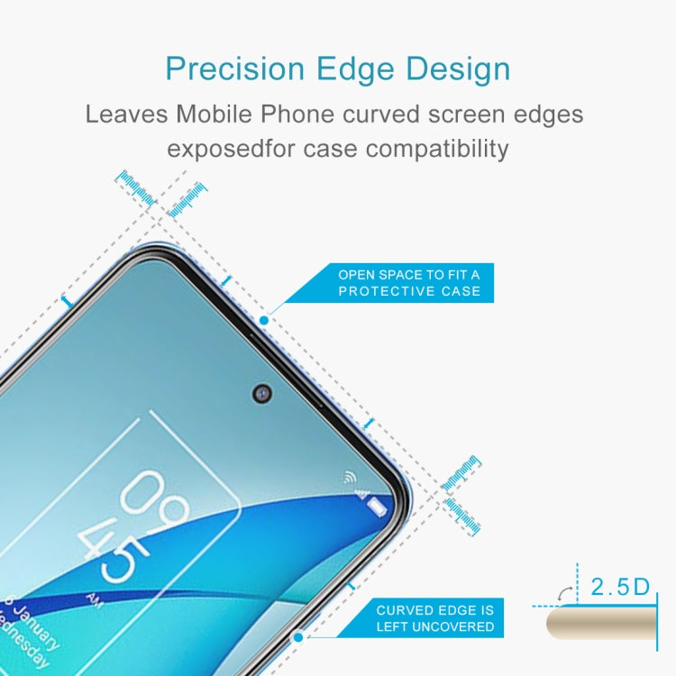 50 PCS 0.26mm 9H 2.5D Tempered Glass Film For TCL 20L+