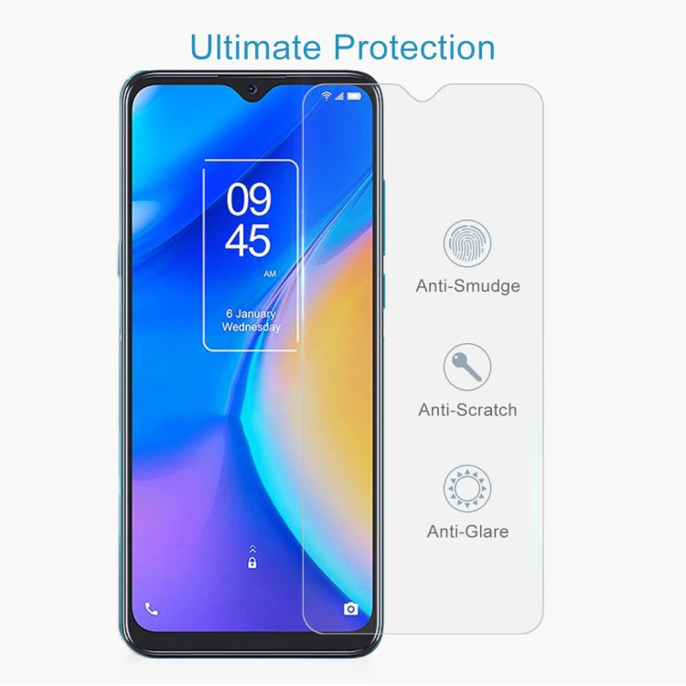 50 PCS 0.26mm 9H 2.5D Tempered Glass Film For TCL 20 SE